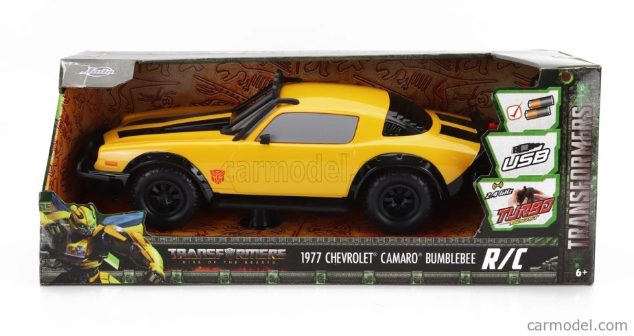 Jada Chevrolet Camaro Coupe 1977 - Bumblebee Transformers V L'ultimo Cavaliere 1:16 Žltá čierna