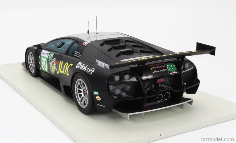 Spark-model Lamborghini Murcielago Lp670 R-sv 6.5l V12 Team Jloc N 69 24h Le Mans 2010 A.yogo - H.iiri - K.yamanishi 1:18 Black White