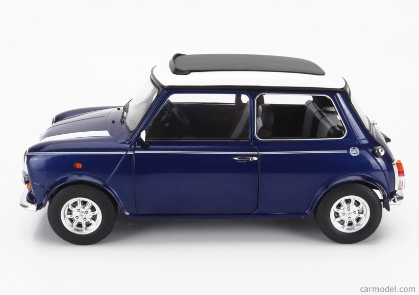 Kk-scale Mini Cooper Sunroof Rhd 1992 1:12 Modrá Met Bílá
