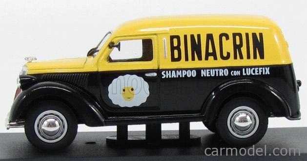 Edicola Lancia Ardea 800 Van 1949 - Binacrin Shampoo Neutro Con Lucefix 1:43 Black Yellow