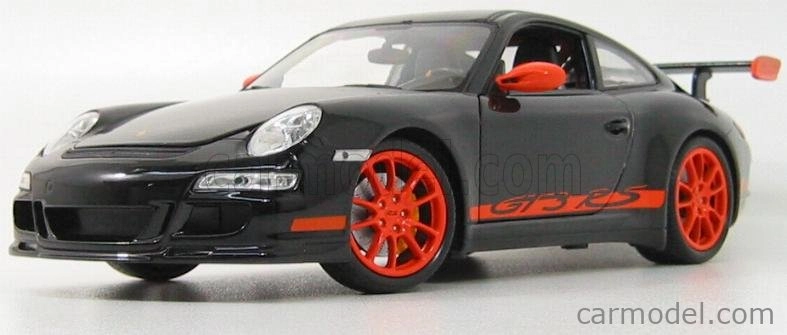 Welly Porsche 911 997 Gt3rs 2010 1:18 Black Orange