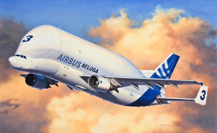 Plastic ModelKit letadlo 03817 - Airbus A300-600ST "Beluga" (1:144)