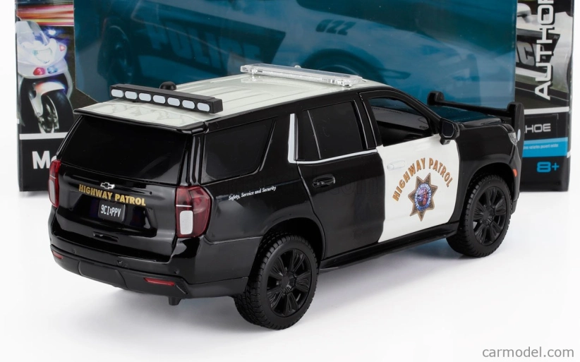 Maisto Chevrolet Chevy Tahoe Policajná diaľničná hliadka 2021 1:26 čierna biela