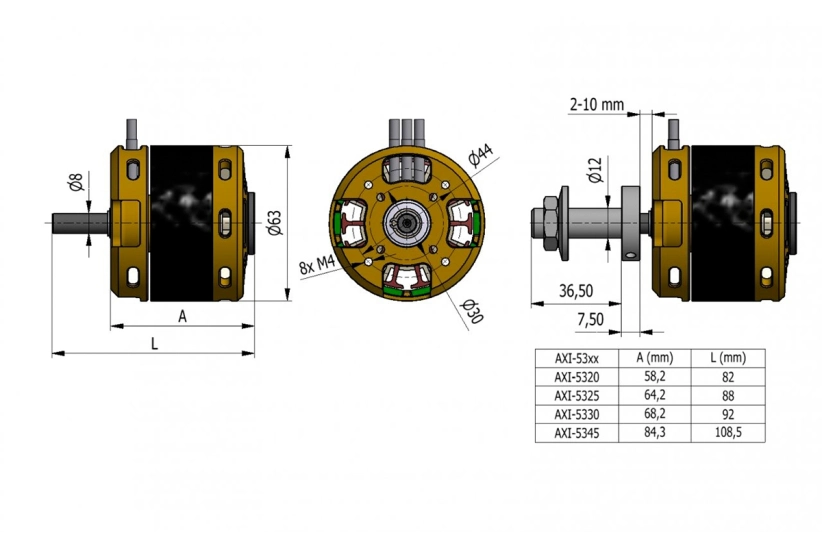 AXI 5330/24 V3 střídavý motor