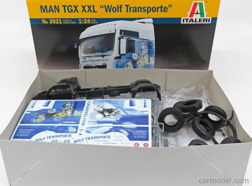 Italeri MAN Tgx 18.480 Xxl Wolf Transporte Tractor Truck 2-assi 2012 1:24 /