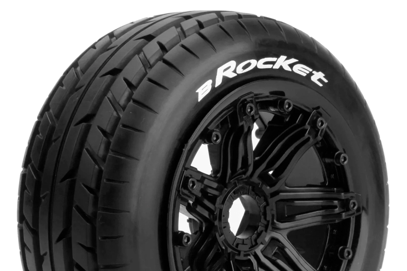 B-ROCKET SPORT 1/5 Baja přední 24mm hex, černé disky, 2 ks