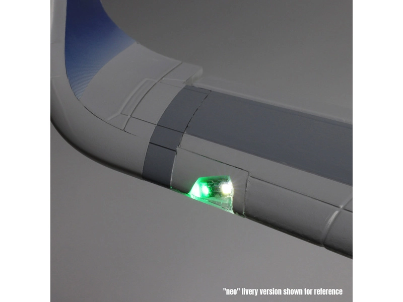 RC letadlo E-flite Airbus A320neo EDF AS3X+ SAFE Select BNF Basic, bílá