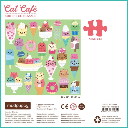 Mudpuppy Puzzle Cat's Candy Shop 500 dielikov