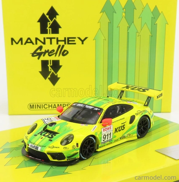 Minichamps Porsche 911 991-2 Gt3 R Team Manthey Racing N 911 1:43, žlutá