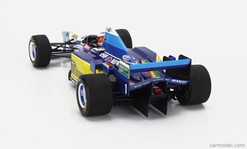 Minichamps Benetton F1  B195 Team Mild Seven Renault N 1 World Champion Winner Pacific Gp 1995 Michael Schumacher 1:18 Modrá Žlutá