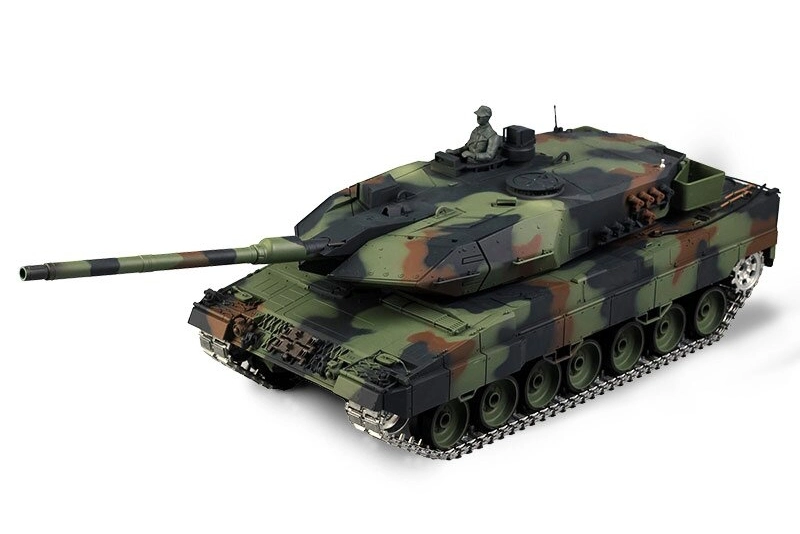 TORRO tank 1/16 RC LEOPARD 2A6 NATO kamufláž - BB Airsoft+IR (kovové pásy)