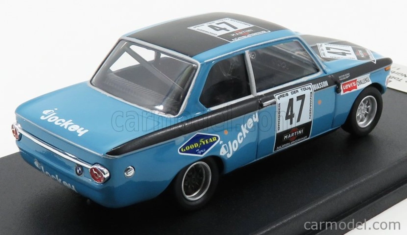 Trofeu BMW 2002ti N 47 Nurburgring 1971 R.tobiasson - A.persson 1:43 Modrá Černá