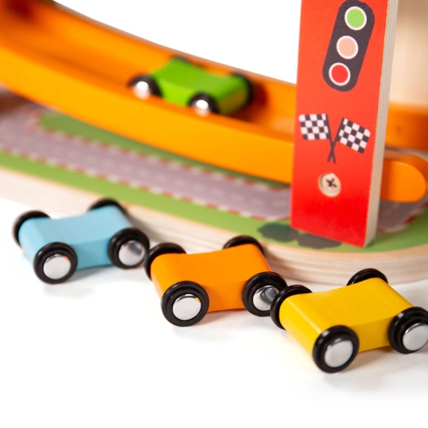 Bigjigs Toys Drevená autodráha