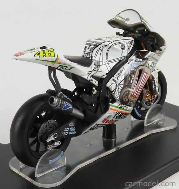 Edicola Yamaha Yzr-m1 N 46 Showbike Valencia Motogp 2007 Valentino Rossi 1:18 White