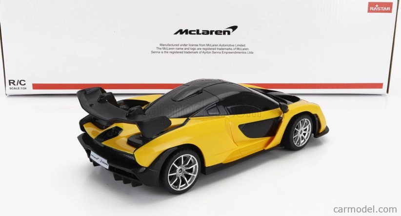 Mondomotors Mclaren Senna 2018 1:24 Žlutá Černá