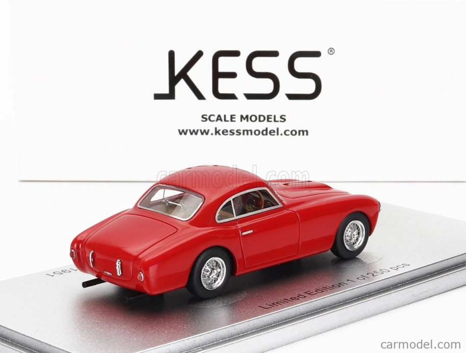 Kess-model Ferrari 212 Ghia Aigle Sn.0137e Coupe 1951 1:43 Červená