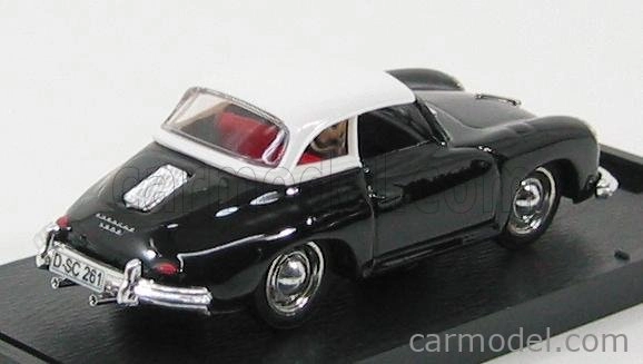 Brumm Porsche 356 Hard Top 1952 1:43 Černá Bílá