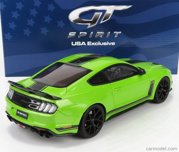Gt-spirit Ford usa Mustang Coupe 5.0 R-spec Rhd 2020 1:18 Light Green Black