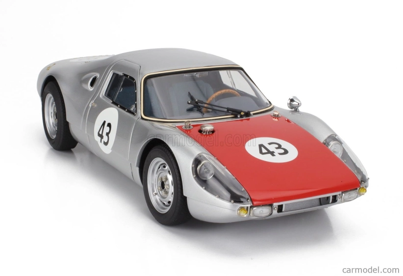 Cmc Porsche 904 Carrera Gts Ch.904-025 N 26 Silverstone International Grand Touring 1964 Innes Ireland 1:18 Silver Red