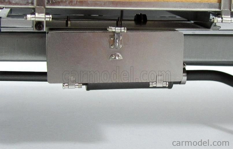 Cmc Mercedes Benz Lo2750 plošinový nákladný automobil s dreveným boxom Car Transporter 1936 1:18 sivé drevo