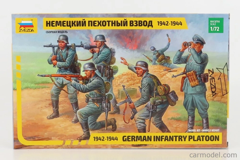 Zvezda Figúrky Soldati - Vojaci Vojenská čata Nemecka 1:72 /
