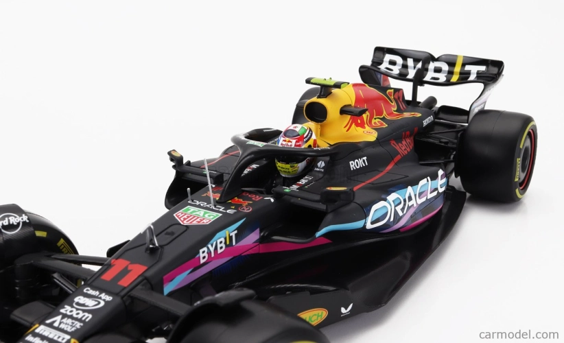 Bburago Red bull F1 Rb19 Team Oracle Red Bull Racing N 11 2nd Miami Gp 2023 Sergio Perez 1:18 Matt Blue