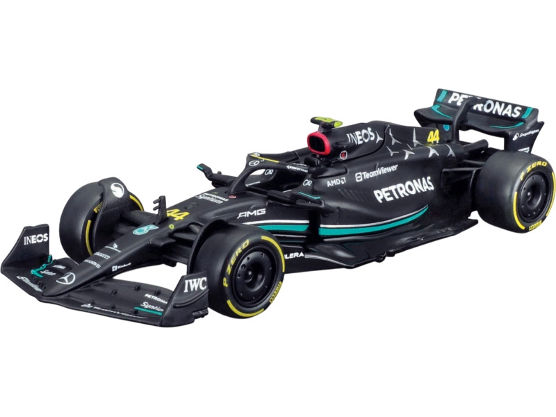 Bburago Mercedes gp Set F1 4x W14 Team Mercedes-amg Petronas Formula One N 44 Season 2023 Lewis Hamilton - N 63 Season 2023 George Russell - W13 N 44 Season 2022 Lewis Hamilton – W12 N 44 Season 2021 Lewis Hamilton 1:43 matná čierna strieborná