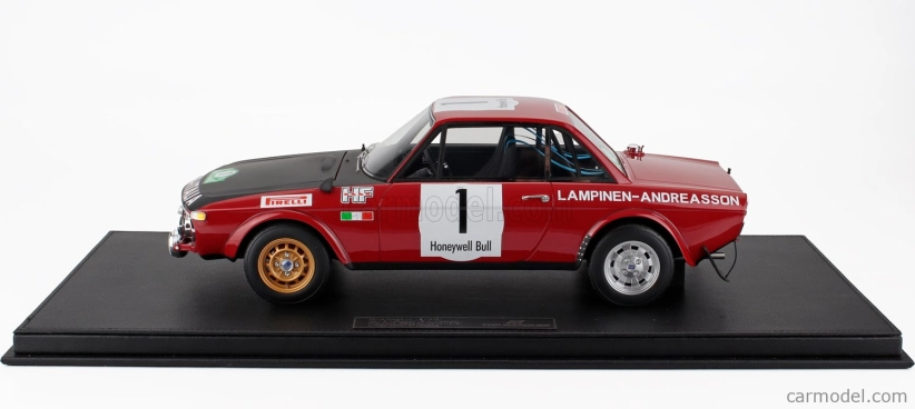 Topmarques Lancia Fulvia Hf 1600 Coupe (night Version) N 1 Winner Rally Du Maroc 1972 Simo Lampinen - Solve Andreasson 1:12 Červená Černá