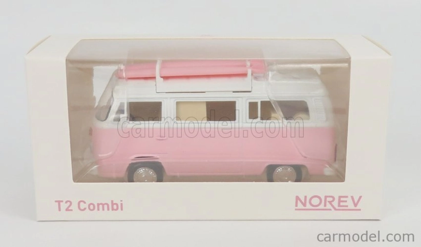 Norev Volkswagen T2b Camper Van 1962 1:43 Ružovo-biely