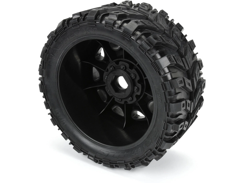 Kolesá Pro-Line 5,7", pneumatiky Masher X HP Belted, disk Raid H24 black (2)