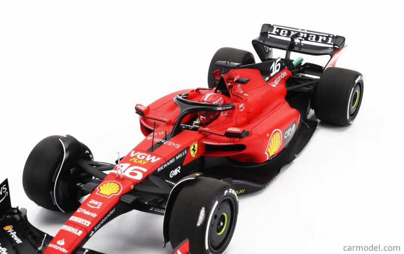 Bbr-models Ferrari F1 Sf-23 Team Scuderia Ferrari N 16 4th Singapore Gp 2023 Charles Leclerc 1:18 Červená Černá