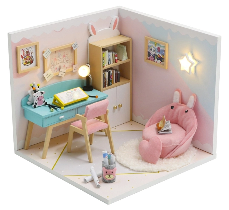 2Kids Toys miniatura domečku Studovna - poškozený obal