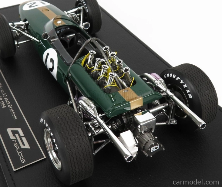 Gp-replicas Brabham F1 Bt19 N 12 Jack Brabham 1:18, tmavě zelená