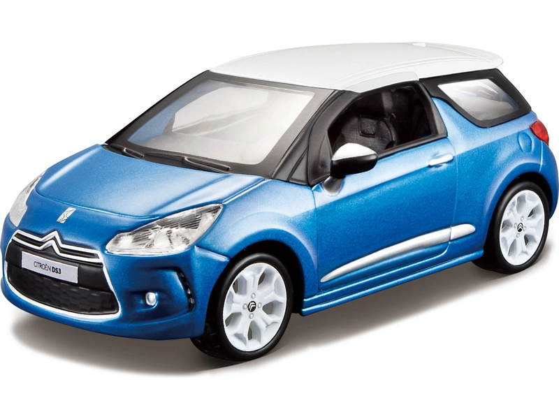 Bburago Kit Citroen DS3 1:32 modrá metalíza