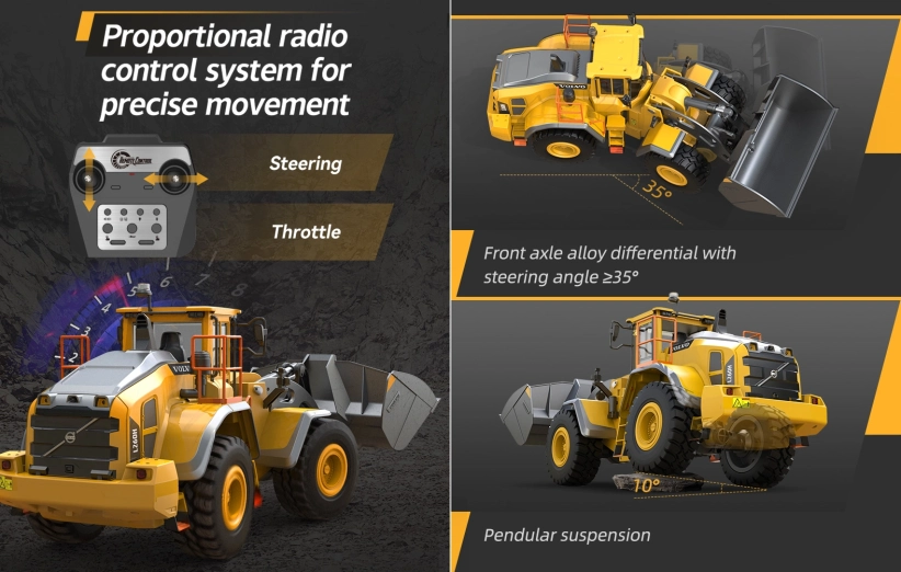 RC kolový nakladač Volvo L260H 1:16 | RCprofi.cz
