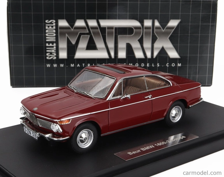 Matrix scale models BMW 1602 Baur Coupe 1967 1:43 Red