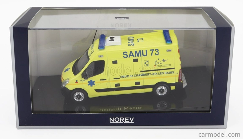 Norev Renault Master Van Samu Ambulance 2014 1:43 Žlutá