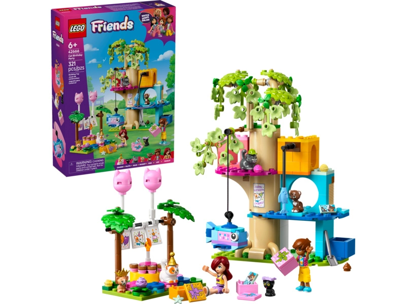 LEGO Friends - Mačacia narodeninová párty a domček na strome