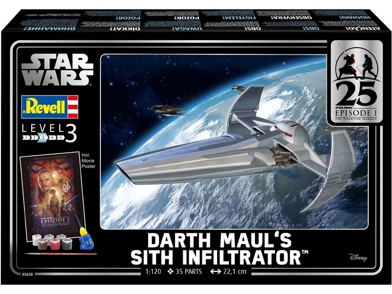Revell SW EP1 Darth Maul's Sith Infiltrator (1:120) (darčeková súprava)
