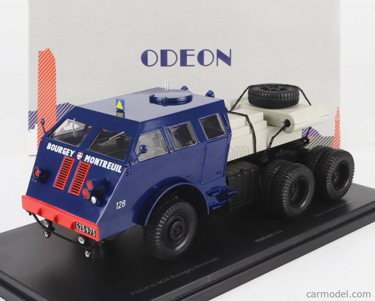 Odeon Pacific Tank M26 Tractor Truck 3-assi Bourgey Mountreuil 1944 1:43 Modrá