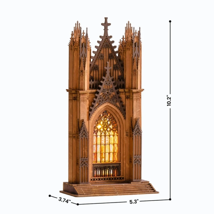 RoboTime 3D dřevěná skládačka Katedrála Twin Tower