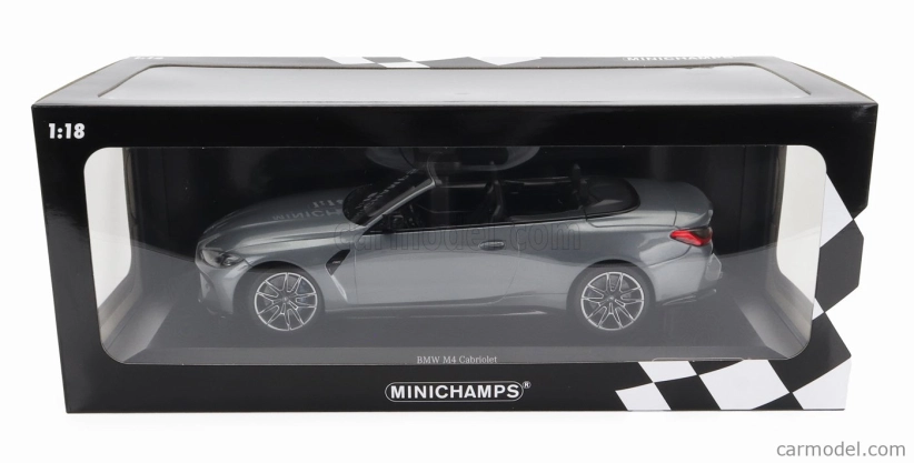 Minichamps BMW radu 4 M4 (g83) Cabriolet 2020 1:18 Grey Met