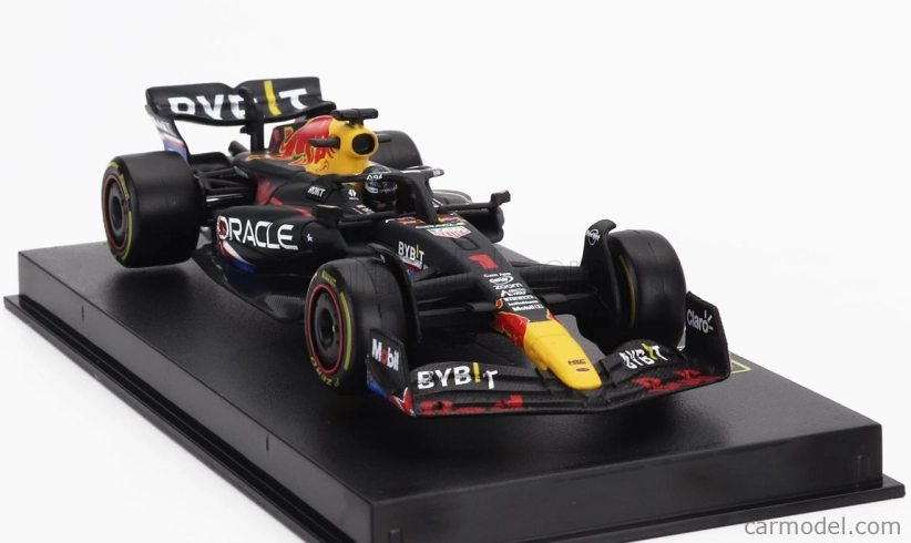 Bburago Red bull F1 Rb19 Team Oracle Red Bull Racing N 1 World Champion Winner Austin Usa Gp 2023 Max Verstappen – With Pilot And Showcase 1:43 Matt Blue