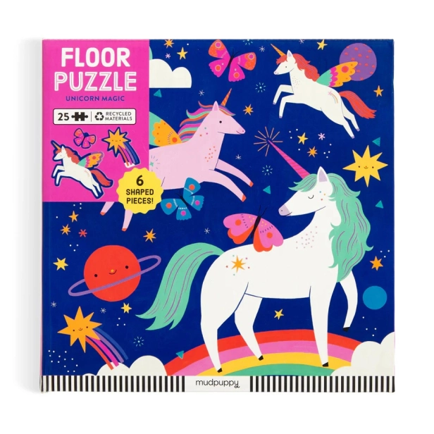 Mudpuppy Magické jednorožce Podlahové puzzle 25 dielikov