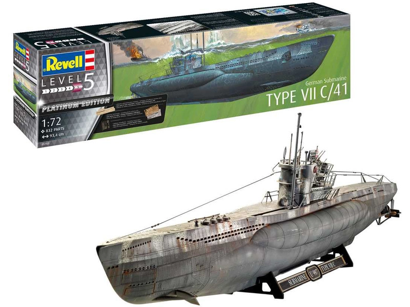 Revell ponorka typ VII C/41 (Platinum Edition) (1:72)