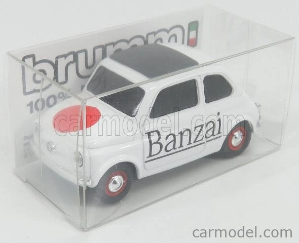 Brumm Fiat 500 Brums Banzai 2017 1:43 Biela