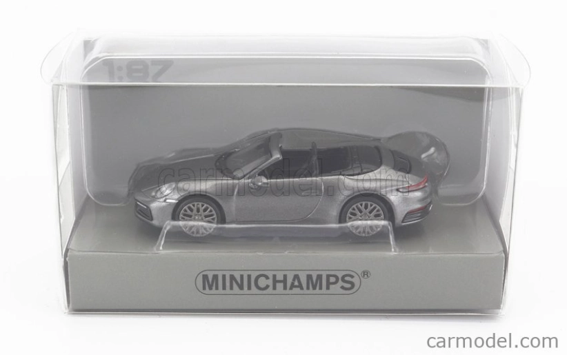 Minichamps Porsche 911 992 Carrera 4s Cabriolet Open 2019 1:87 Grey Met