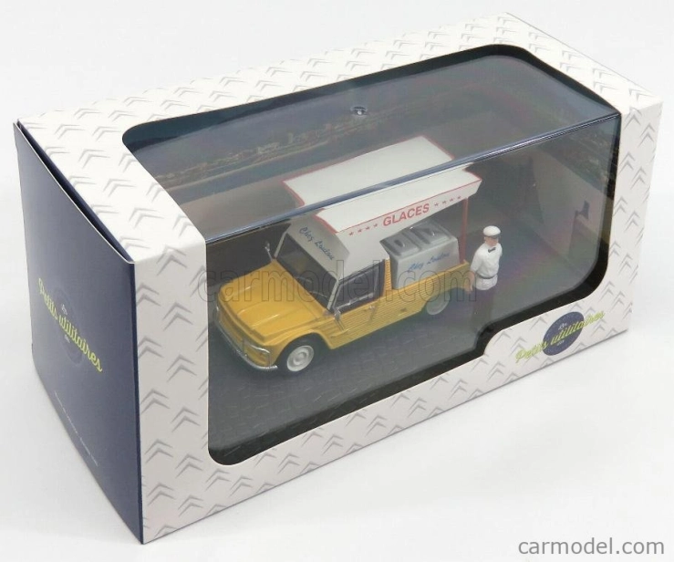 Edicola Citroen Mehari Marhand De Glaces - Gelataio - Ice Cream Van 1:43 Žlutá Bílá