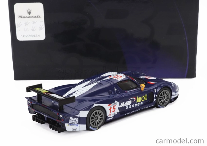 Bbr-models Maserati Mc12 6.0l V12 Team Jmb Racing N 15 4. 24h Spa 2008 Ben Aucott - Alain Ferte - Stephane Daoudi 1:64 Modrá