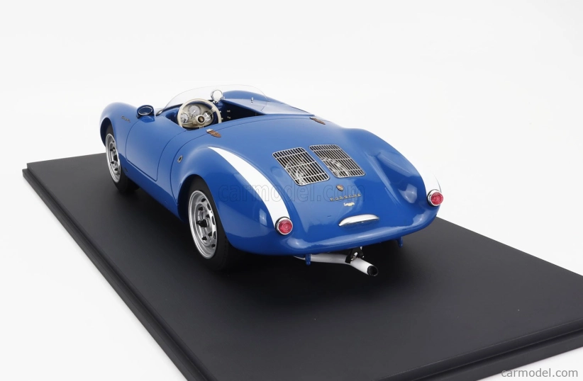 Schuco Porsche 550a Spider 1954 - Con Vetrina - With Showcase 1:12 Blue